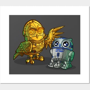 R2HOO-D2HOO and C-3p-OWLC-3p-OWL Posters and Art